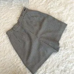 『サタデーアフタヌーン』 (M) ギンガムチェックキュロットパンツ ショーパン