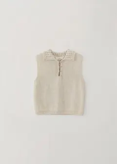 ohotoro Thierry Collar Knit スリーブニット ベージュ - メルカリ