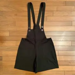 ⚠️SALE⚠️ 新品 アメリカンアパレル 黒 サロペット オーバーオール アメアパ