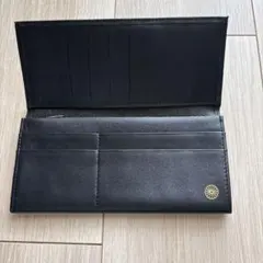 皇居財布 菊紋入り 長財布 ブラック レザー - メルカリ