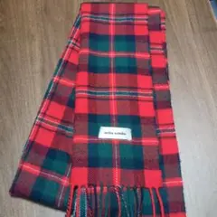 mila schön 赤・緑 チェック マフラー