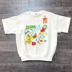 新品未使用タグ付き　21エモン　半袖　トレーナー　スウェット　重ね着　裏毛