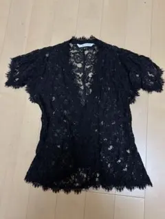 DIANE von FURSTENBERG 総レースカーディガン ブラックボレロのサムネイル