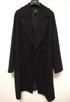 新品未使用 Hevo BRINDISI 44 ブラック hevo Brindisi Black トレンチコート ブラック 大きめ44