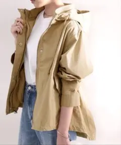 ベージュマウンテンパーカー 春 アウター　レディース classical elf