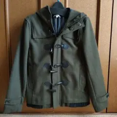 メンズ　ダッフルコート　グリーン系