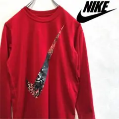 NIKE（ナイキ）ビッグスウォッシュロゴ レッド シャツ