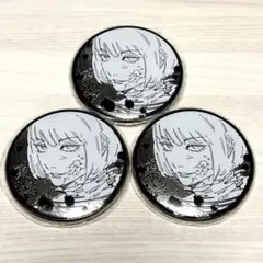 呪術廻戦　裏梅　シルバー缶バッジ　3個セット