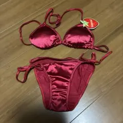 MANERQING ビキニ レッド セパレート 水着