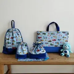 チャッピー様専用。双子ポーチ パッチワークトートバッグ 大きめエコ