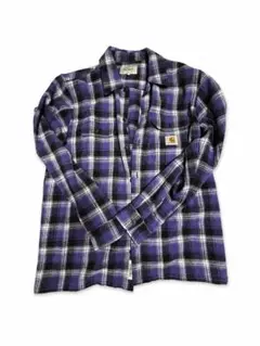 Carhartt カーハート チェックネルシャツ パープル Lサイズのサムネイル