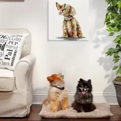 犬　ポスター　キャンバスポスター　キャンバス