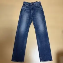 RED CARD ストレートデニム ハイウエスト インディゴブルー