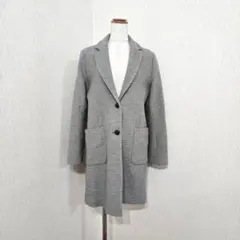 テチチ チェスターコート ミドル丈 グレー 上品 シルエット 通勤きれいめ（M）のサムネイル