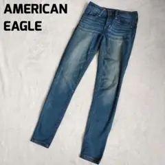 AMERICAN EAGLE スキニーデニム ブルー 薄手 アメリカンイーグル