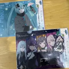プロジェクトセカイ セガ ラッキー 쿠지 D賞 クリアファイル＆ステッカー 2枚