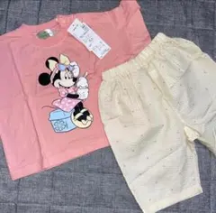 新品　Disney ディズニー　ミニーマウス ベビーパジャマ　フリル　90cmのサムネイル