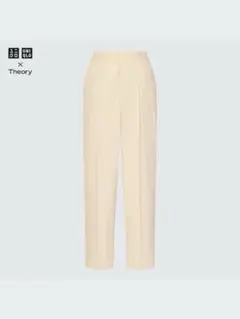 UNIQLO×theory ユニクロ×セオリー　感動タックイージーパンツ　白