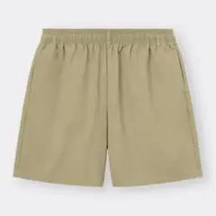 GU シェフショーツ　S　ベージュ　ハーフパンツ