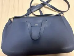 レアカラー MR.OLIVE ミスターオリーブ ブルーレザー 2WAYバッグ 