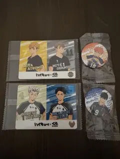 ハイキュー!!×くら寿司 オリジナルカード、缶バッジ