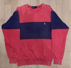 Polo by Ralph Lauren スウェット 赤 紺 90s