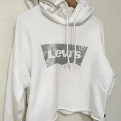 T021 Levis クロップドロゴパーカー　訳あり　サイズSのサムネイル