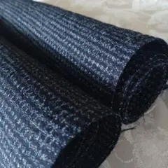 古布　藍染木綿　書生絣ハギレ２枚【№620】