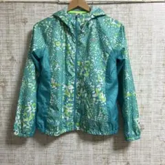 adidas　マウンテンパーカー　ウィンドブレーカー　ナイロン　緑　柄