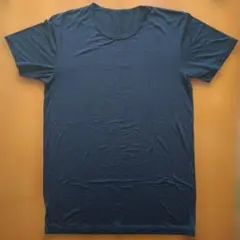 ネイビー クルーネック 半袖Tシャツ　M