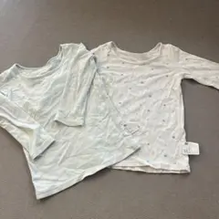 ユニクロ　コットン肌着長袖2枚セット100