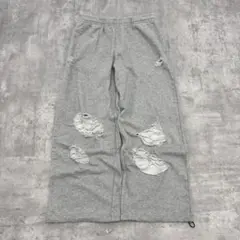 【即発送】 SEQUENZ ダメージスウェットパンツ バギー グランジ y2k