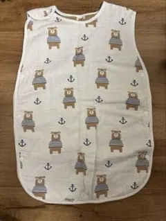 ベビー　4重ガーゼスリーパー クマ柄 0〜2歳用