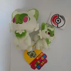 ポケモンセンター ぬいぐるみ マスコット ピカチュウ ニャオハ 2点