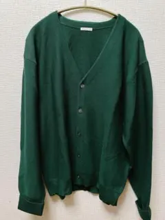 ジーユー　GU メンズ　カーディガン　グリーン
