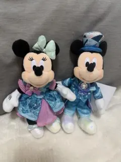 【お顔厳選】ディズニーシー 25周年 ぬいぐるみバッジ ミッキー ミニー