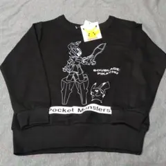 ポケモン　120cm 長袖　トレーナー　ソウブレイズ　ピカチュウ　黒