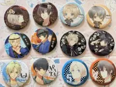 ツキウタ。 黒年中 卯月新.皐月葵 缶バッジセット