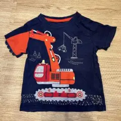 bluezoo ショベルカー　アップリケTシャツ　92cm