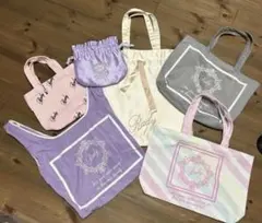 Radyトートバッグ 6点セット カラー多様