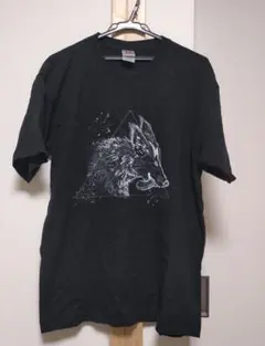 Cross & Stitch Tシャツ XXXL 黒 狼プリントのサムネイル