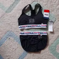 FILA ブラック ブラジャーショーツセット 140新品