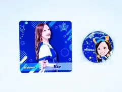 横浜DeNAベイスターズ diana Rieさん 缶バッジ＆非売品コースター