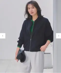☆UNFILO☆ BEAUTY MOVE ヘビロテブルゾン ネイビー　Mサイズ