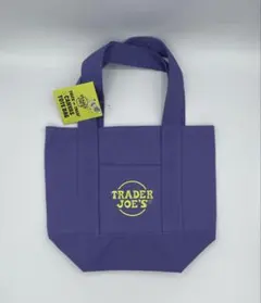 TRADER JOE'S トレーダージョーズ　ミニトートバッグ パープル