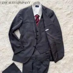 美品✨SHIPS 高級生地ゼニア スーツ セットアップ ストライプ グレー
