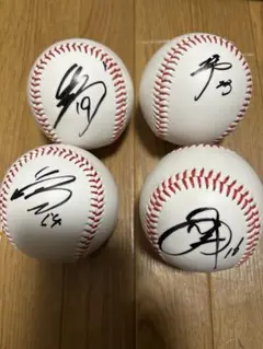 阪神タイガース 西勇輝 下村 町田 藤田 サインボール