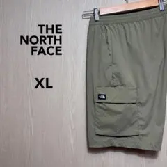 ザノースフェイス　ハーフパンツ　XＬ　オリーブ　刺繍ロゴのサムネイル