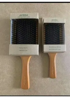 AVEDA レギュラー、ミニパドルブラシ 2点セット