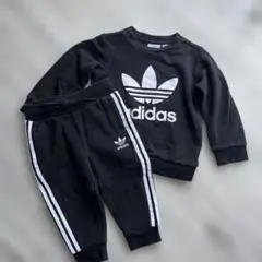 adidas 黒 ジャージセット
